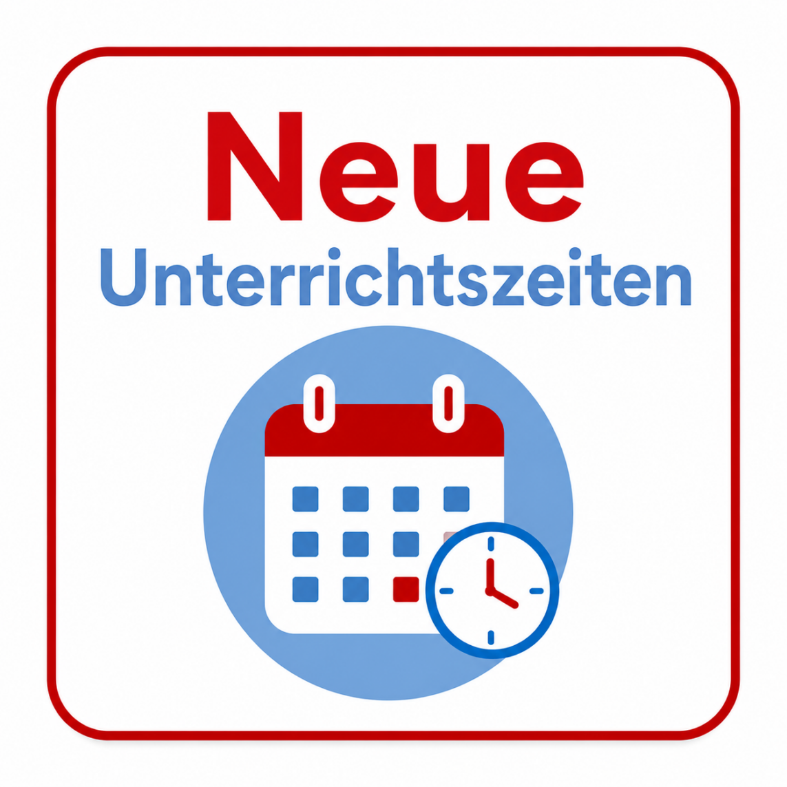 Unterrichtszeiten